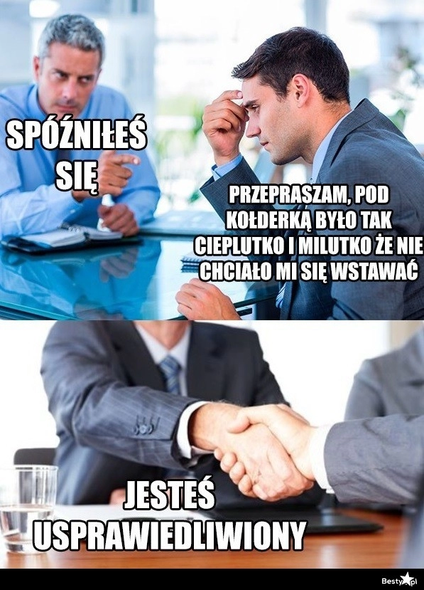 
    Spóźnienie do pracy 