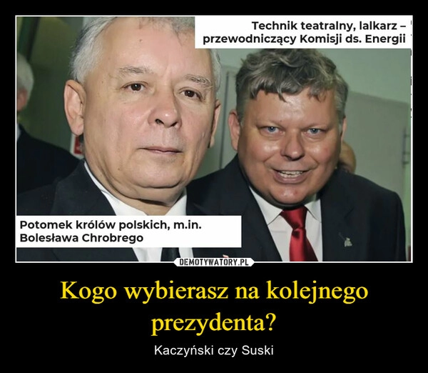 
    
Kogo wybierasz na kolejnego prezydenta? 