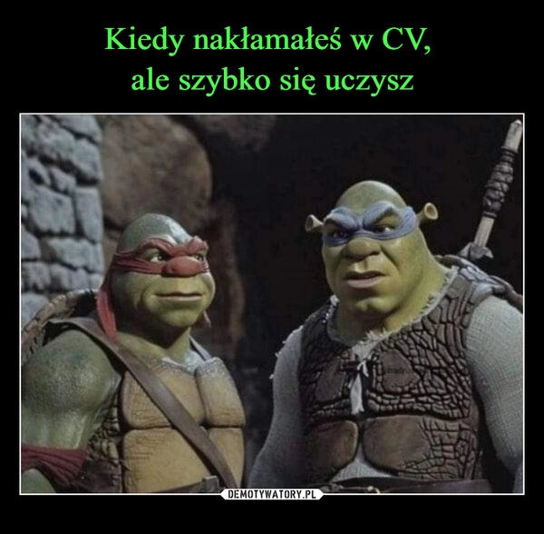 
    Kiedy nakłamałeś w CV, 
ale szybko się uczysz