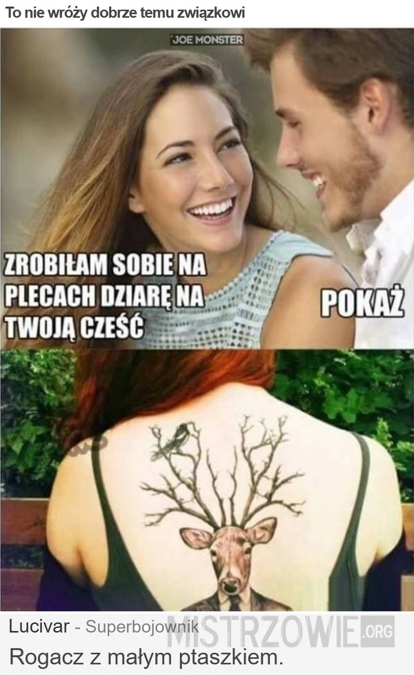 
    To nie wróży dobrze temu związkowi