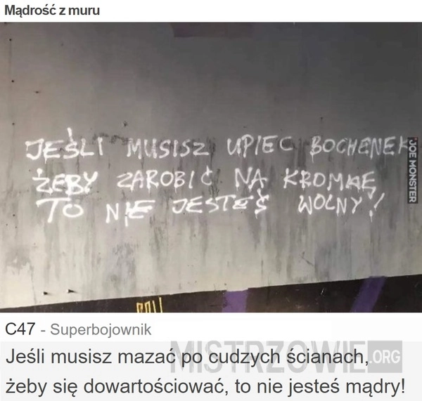 
    Mądrość z muru