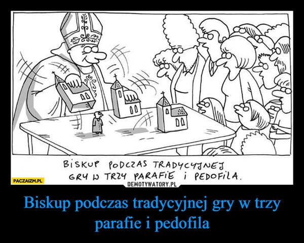 
    Biskup podczas tradycyjnej gry w trzy parafie i pedofila