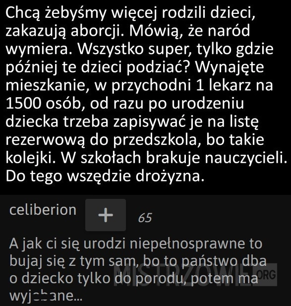 
    Nie ma warunków w tym kraju