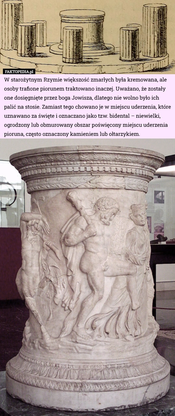 
    W starożytnym Rzymie większość zmarłych była kremowana, ale osoby trafione...