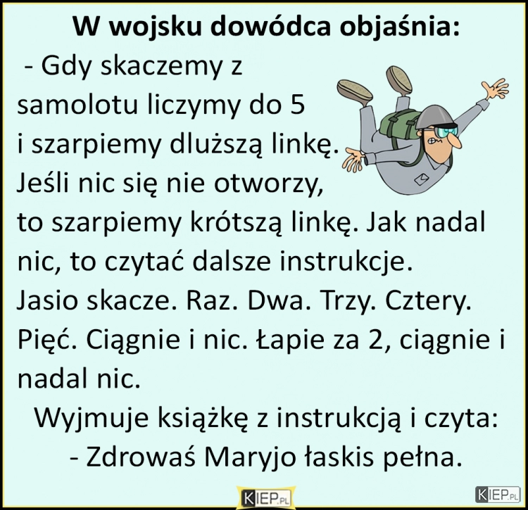 
    W wojsku dowódca objaśnia