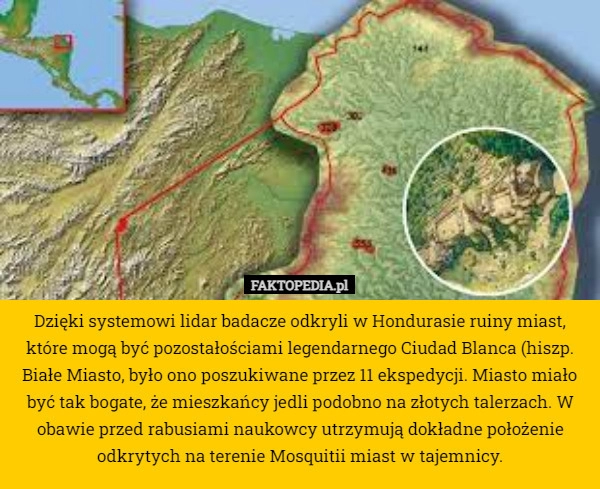 
    Dzięki systemowi lidar badacze odkryli w Hondurasie ruiny miast, które mogą