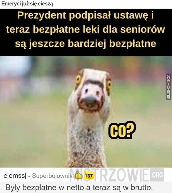 
    Emeryci już się cieszą