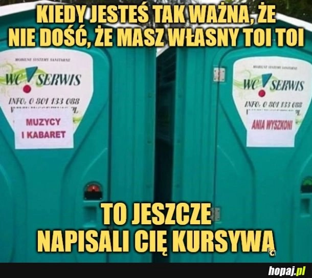 
    Kursrywą.