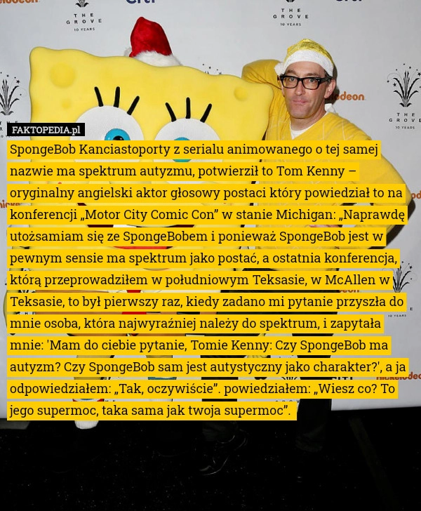 
    SpongeBob Kanciastoporty z serialu animowanego o tej samej nazwie ma spektrum