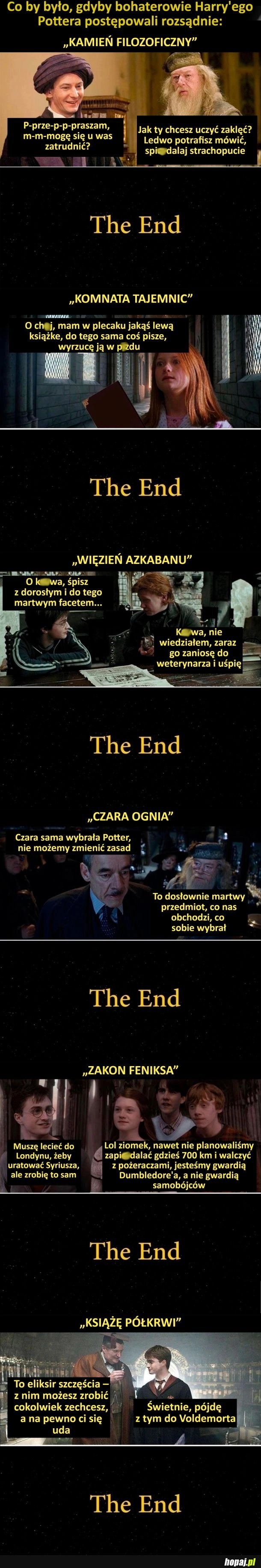 
    Gdyby bohaterowie Harrego Pottera postępowali rozsądnie