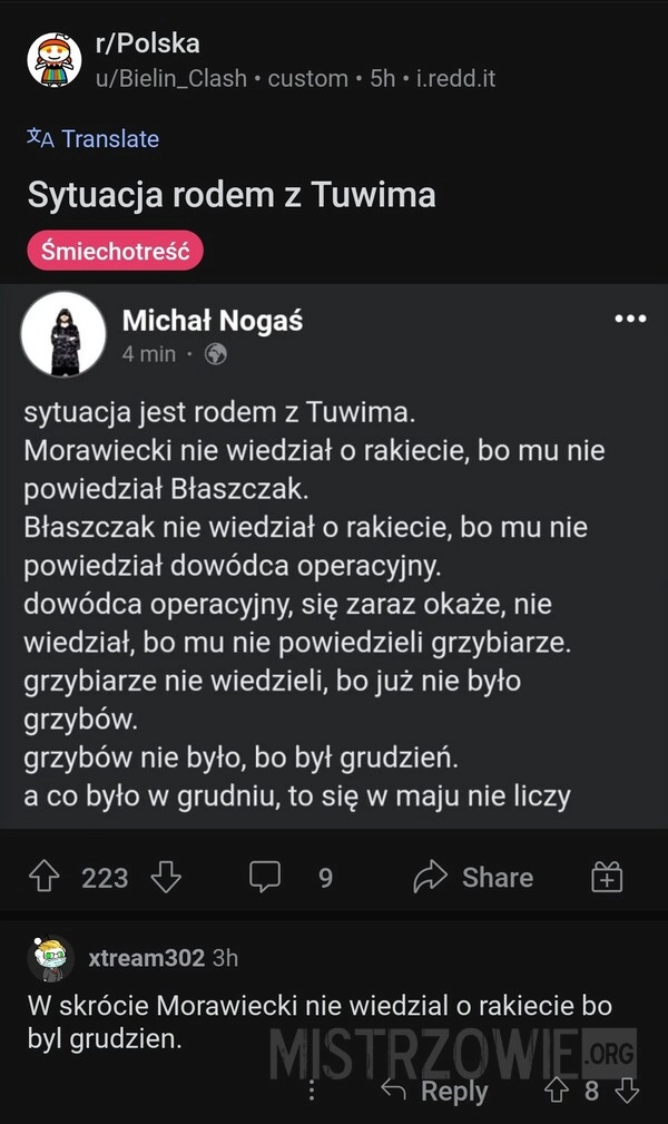 
    Sytuacja rodem z Tuwima