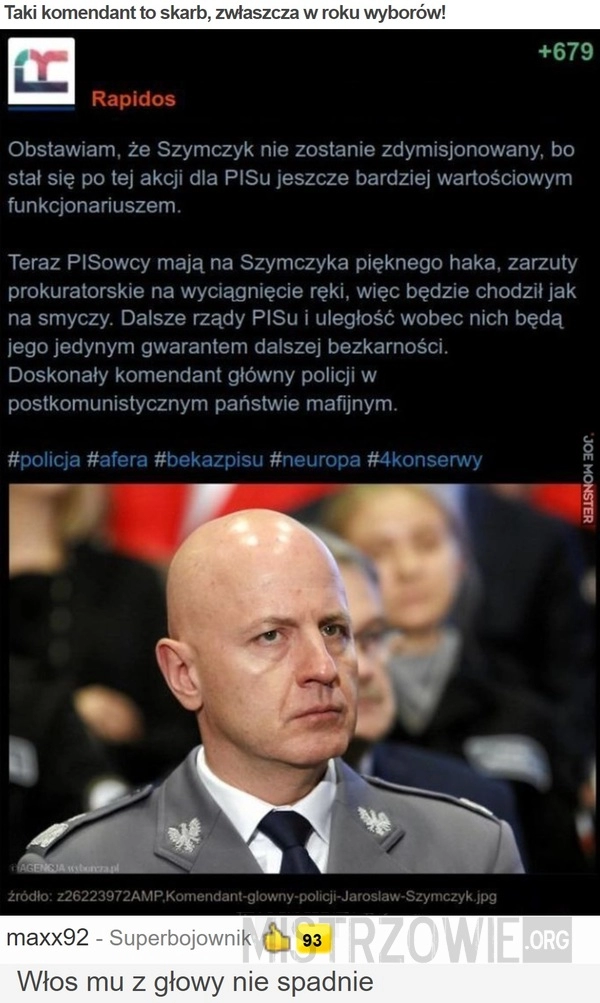 
    
			Taki komendant to skarb, zwłaszcza w roku wyborów!					