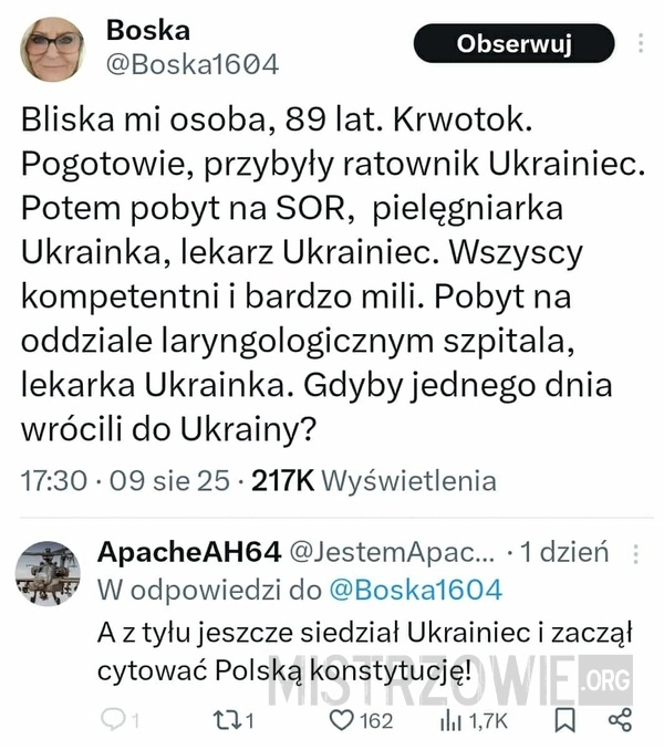 
    Tak było, nie zmyślam