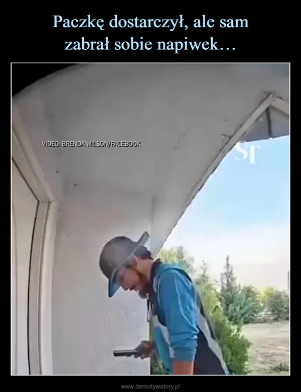 Paczkę dostarczył, ale sam zabrał sobie napiwek…