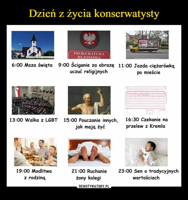 
    Dzień z życia konserwatysty