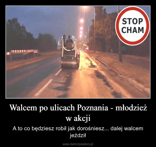 
    Walcem po ulicach Poznania - młodzież w akcji