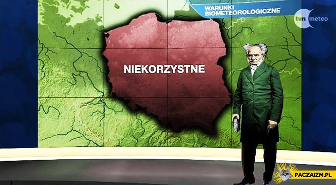 
    Warunki biometeorologiczne niekorzystne Schopenhauer