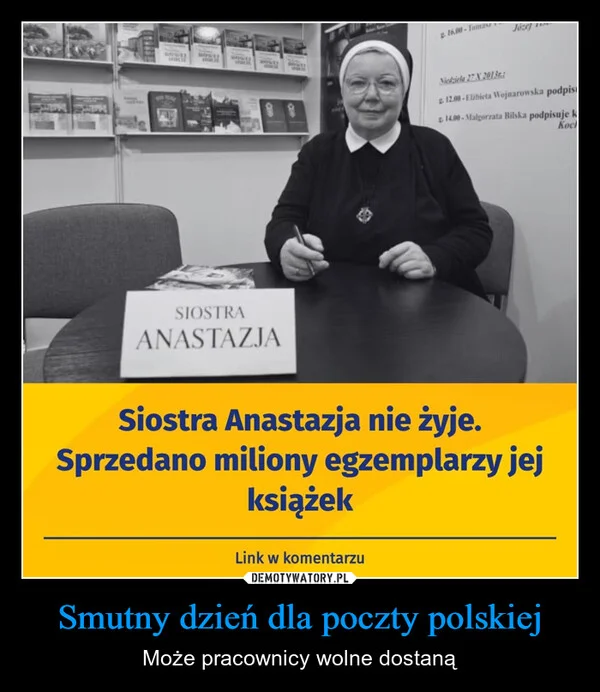 
    Smutny dzień dla poczty polskiej