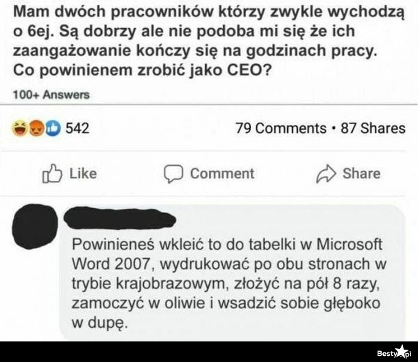 
    Dobra rada dla CEO 