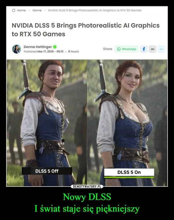 
    Nowy DLSS I świat staje się piękniejszy
