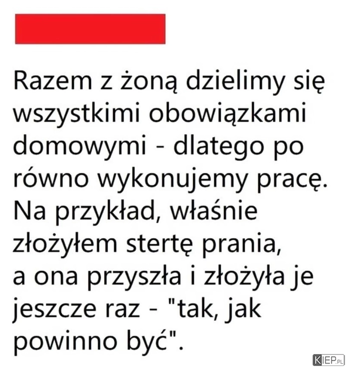 
    Obowiązki w domu