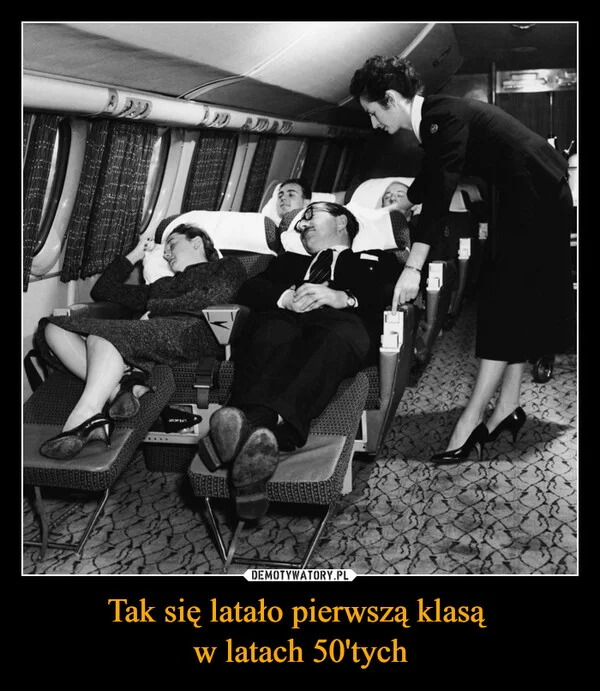 Tak się latało pierwszą klasą w latach 50'tych