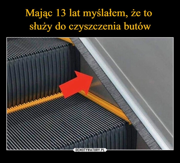 
    Mając 13 lat myślałem, że to 
służy do czyszczenia butów