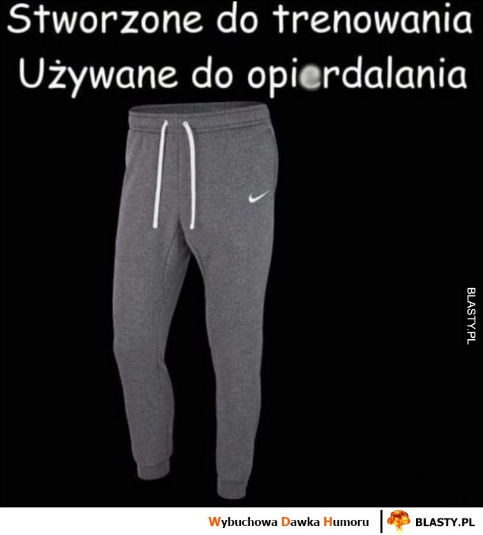 
    Spodnie dresowe Nike stworzone do trenowania, używane do opierdalania