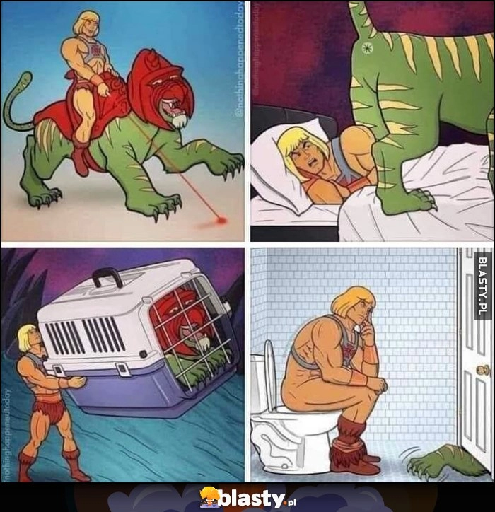 
    He-Man tygrys kot kotek koteł jak normalny kot komiks