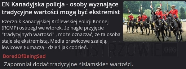 
    Kanadyjska policja