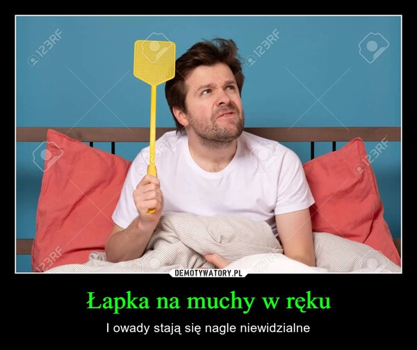 
    Łapka na muchy w ręku