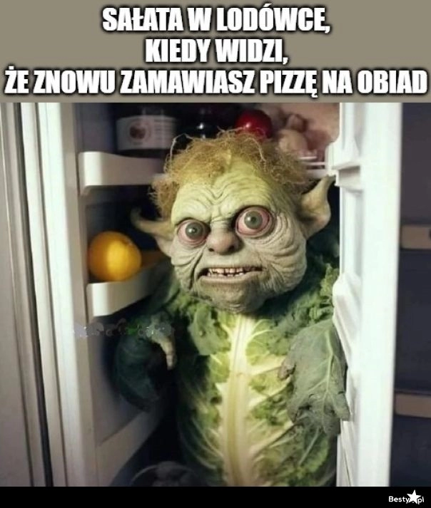 
    Sałata w lodówce 