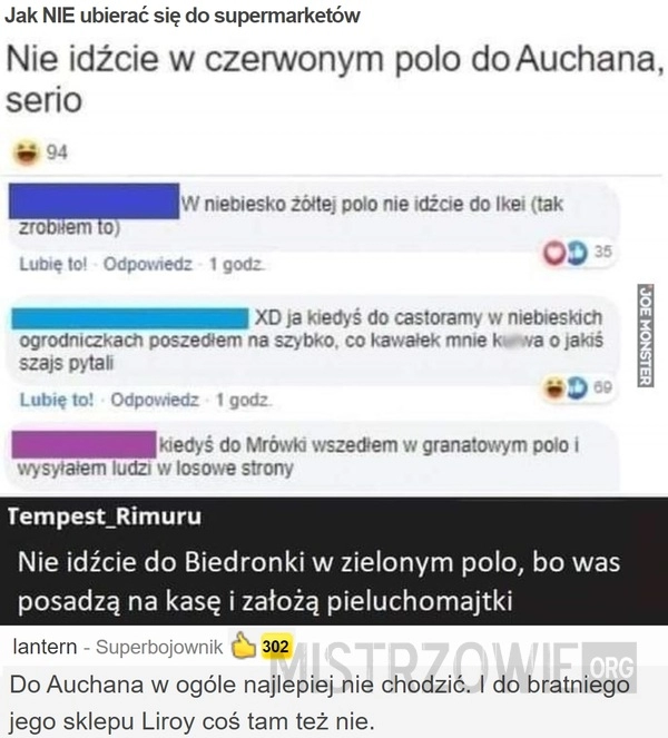 
    Jak NIE ubierać się do supermarketów