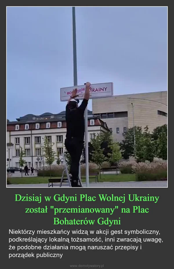 
    Dzisiaj w Gdyni Plac Wolnej Ukrainy został 