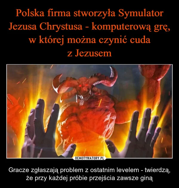 
    Polska firma stworzyła Symulator Jezusa Chrystusa - komputerową grę, w której można czynić cuda z Jezusem