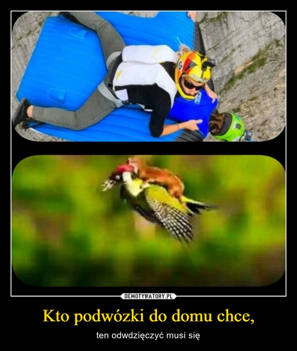 
    Kto podwózki do domu chce,