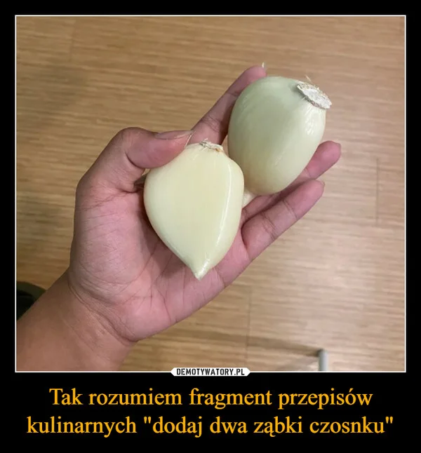 Tak rozumiem fragment przepisów kulinarnych 