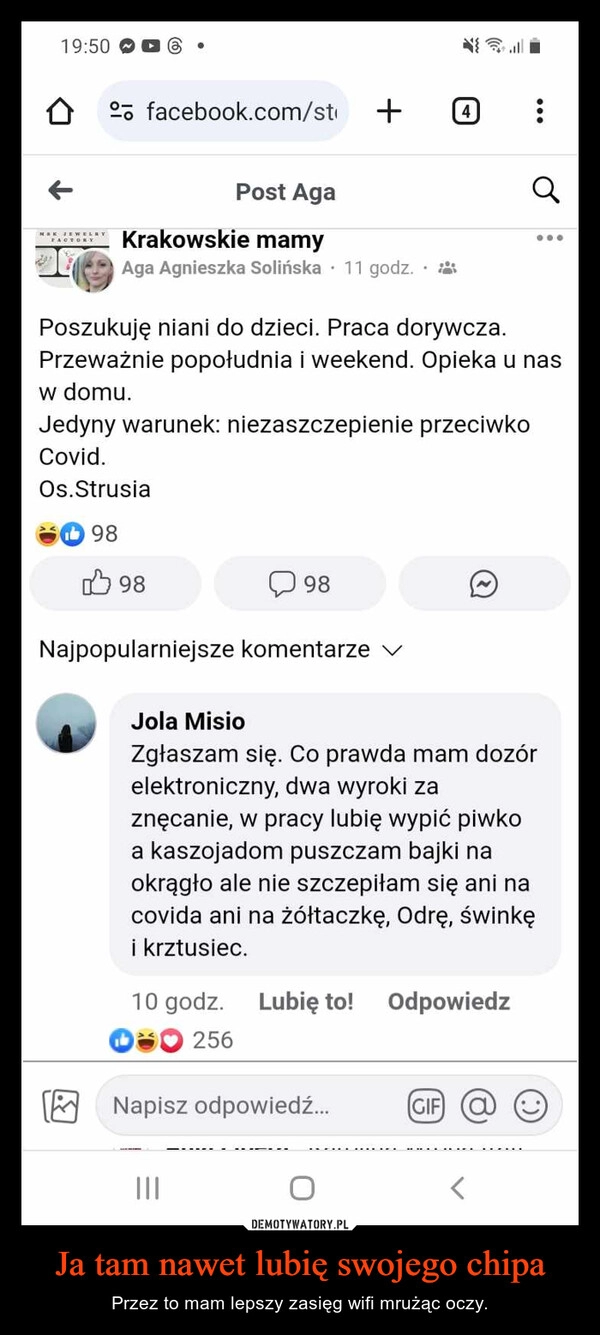 
    Ja tam nawet lubię swojego chipa