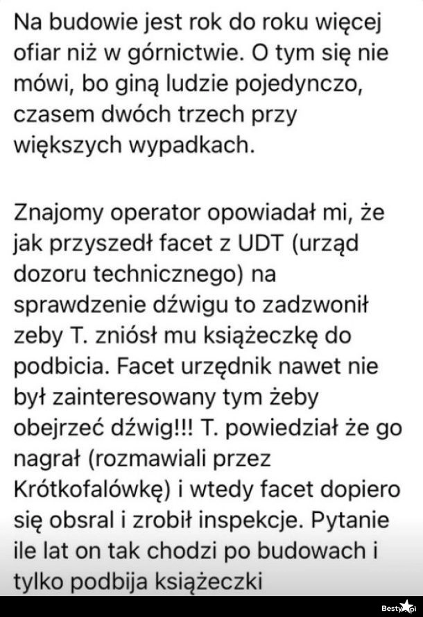 
    Facet z dozoru technicznego 