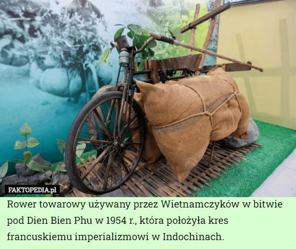 
    Rower towarowy używany przez Wietnamczyków w bitwie pod Dien Bien Phu w