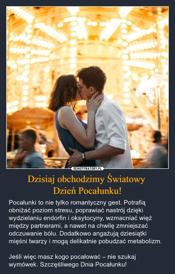 Dzisiaj obchodzimy Światowy Dzień Pocałunku!