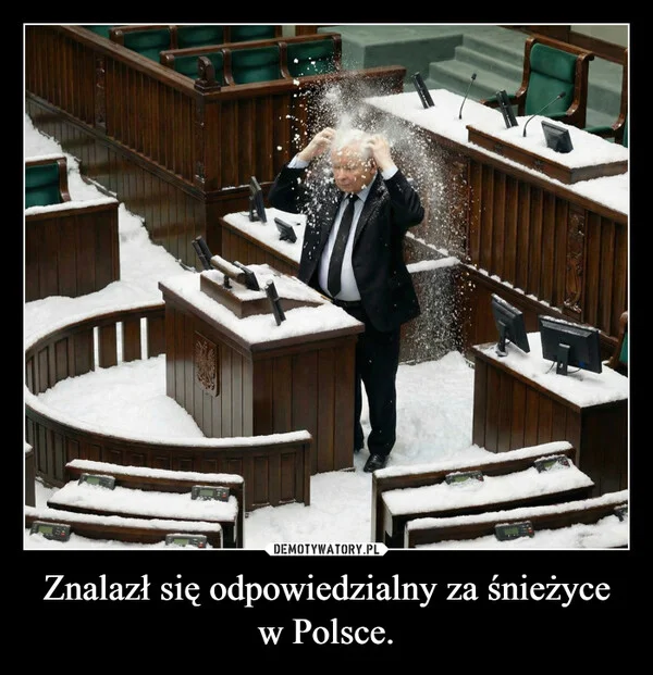 
    Znalazł się odpowiedzialny za śnieżyce w Polsce.