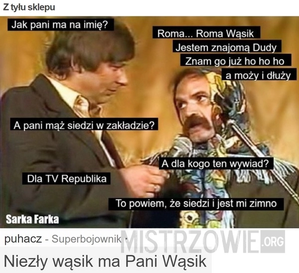 
    Z tyłu sklepu