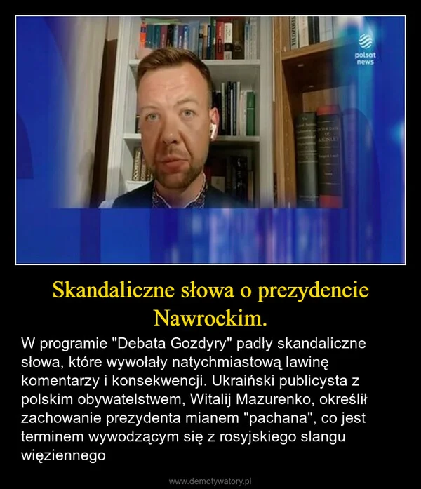 
    Skandaliczne słowa o prezydencie Nawrockim.