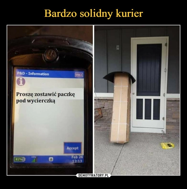 
    Bardzo solidny kurier 