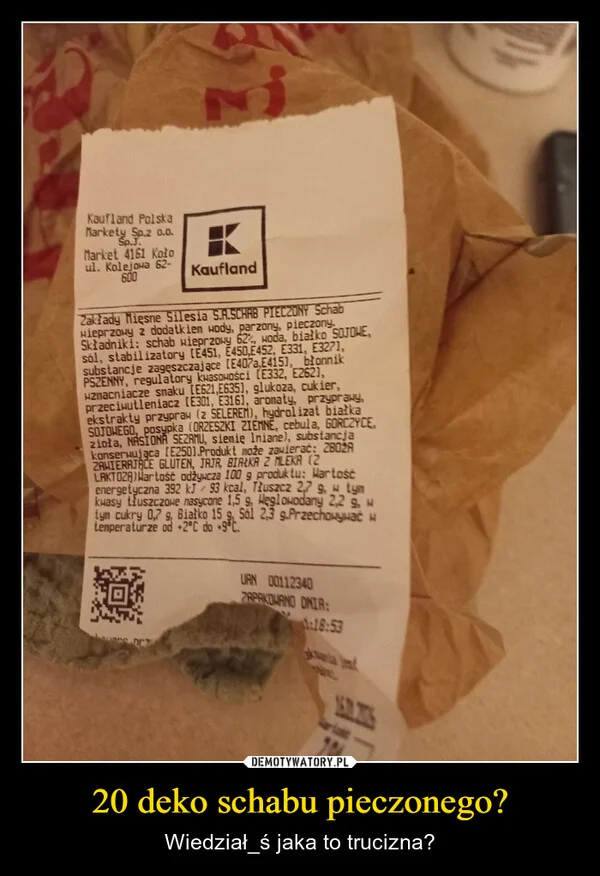 
    20 deko schabu pieczonego?