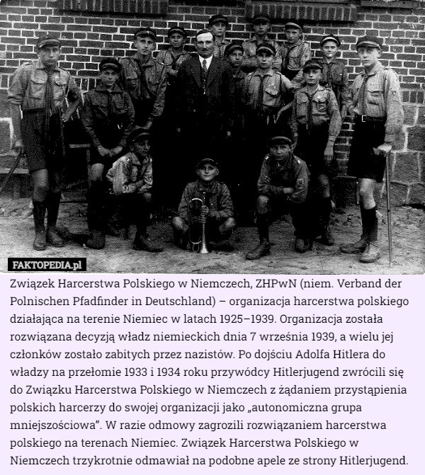 
    Związek Harcerstwa Polskiego w Niemczech, ZHPwN (niem. Verband der Polnischen