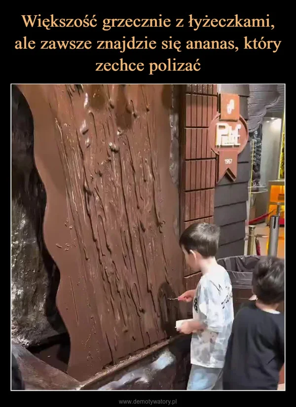 
    Większość grzecznie z łyżeczkami, ale zawsze znajdzie się ananas, który zechce polizać