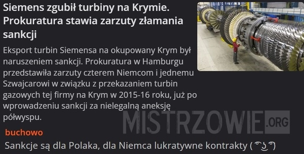 
    Siemens zgubił turbiny na Krymie