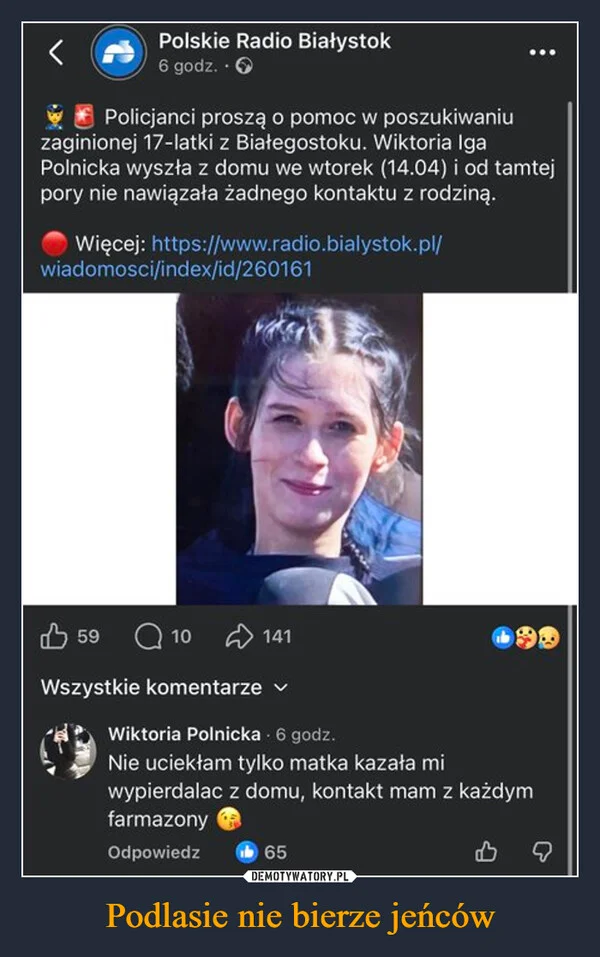 
    Podlasie nie bierze jeńców